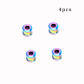 4pcs Rainbow 6.5mm