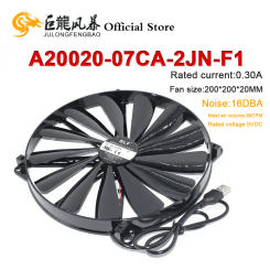 New DC5V 0.30A 20cm 200*200*20MM For Master A20020-07CA-2JN-F1 DF2002005SELN USB Notebook Base Cooling Fan