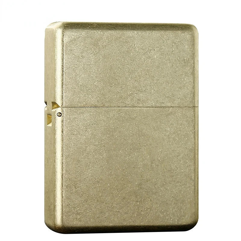 Description Picture 5 of item912 ZORRO 912S Heavy Duty Armor Brass/Titanium Windproof Kerosene Lighter; 3/5 Hinged Metal Gasoline Lighter Men's Gift