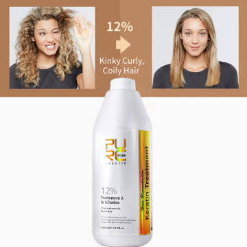 PURC Brazilian Keratin Hair Treatment Professional Straightening Curly Hair Repair Damaged Frizzy Smooth Hair Care Salon Product