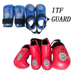 High Quality PU Leather ITF Protector Footwear taekwondo For Adult Child Taekwondo ITF Gloves Foot Guard Set Protector Ankle