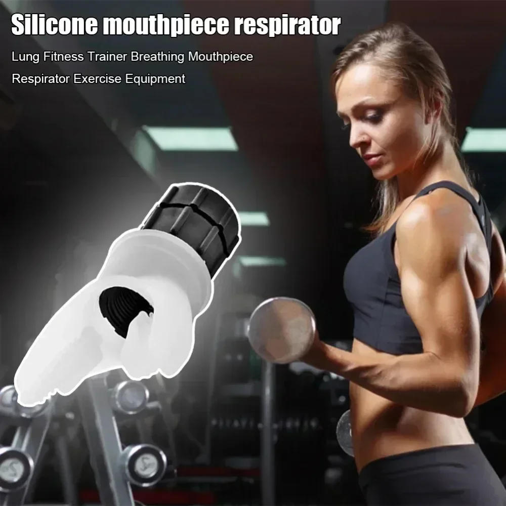 Description Picture 5 of itemPortable Breathing Trainer Lung Capacity Abdominal Fitness Equipment Respiratory Silicone Outdoor Expiratory Exercise Tool