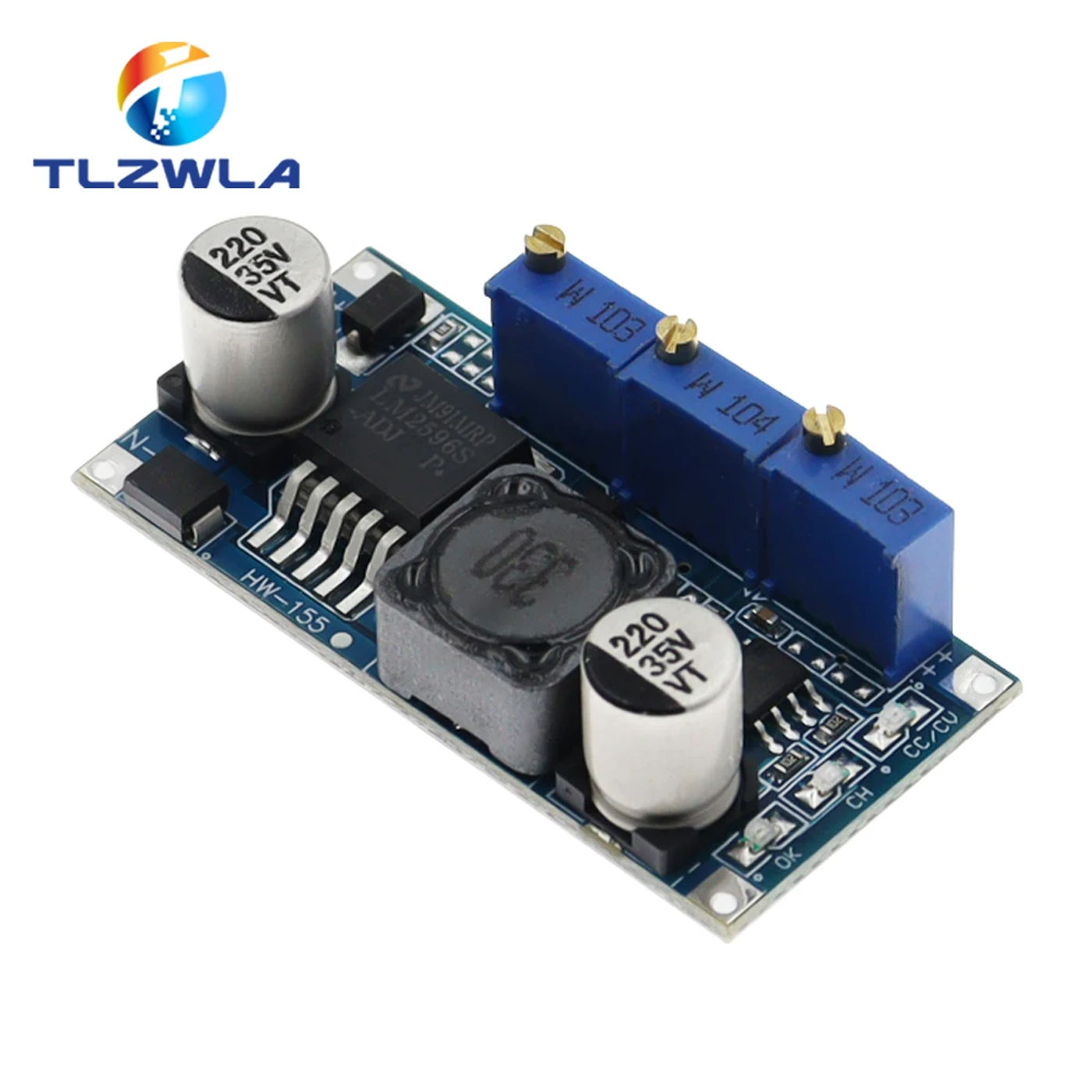 Description Picture 3 of item1PCS LM2596S DC-DC Constant Current Module LM2596 DC-DC 7V-35V Step-down Adjustable CC/CV Power Supply Module