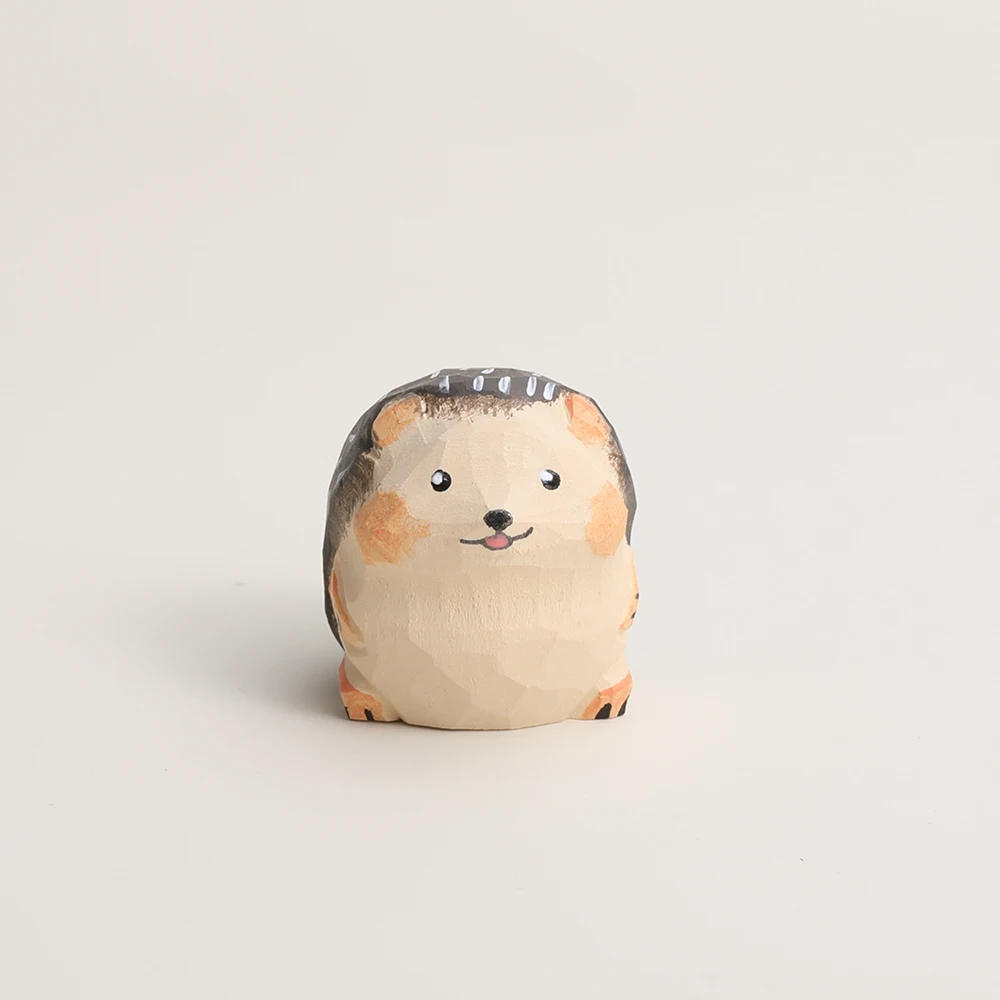 Description Picture 6 of itemHandcrafted wood carving Home decorations desk accessories room decor Handmade Hedgehog Statue Hand-carved room decor Hedgehog