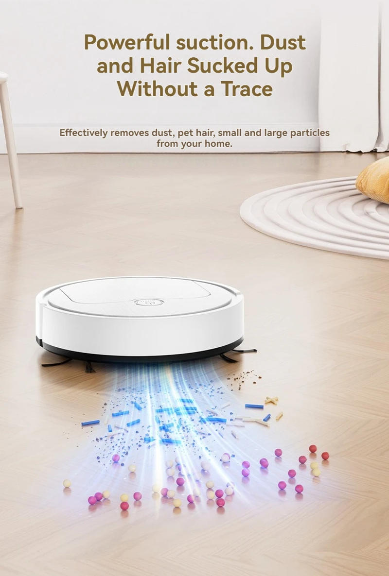 Description Picture 4 of itemSuitable for household use multiple floor automatic mini intelligent cleaning machines USB charging three in one sweeping robo