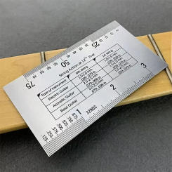 Miwayer String Action Ruler Gauge,Guitar Repairing Tool for Luthier,Fit for Guitar,Ukulele,Bass,Banjo,Mandolin