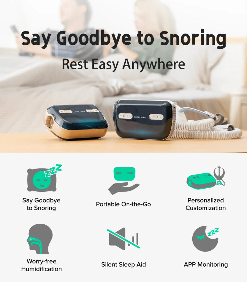 Description Picture 3 of itemMini Bluetooth CPAP Stop Snoring APAP Portable Anti Snoring And Sleep Apnea For Sleep Apnea Syndrome And OSA Sleep Aid With Mask