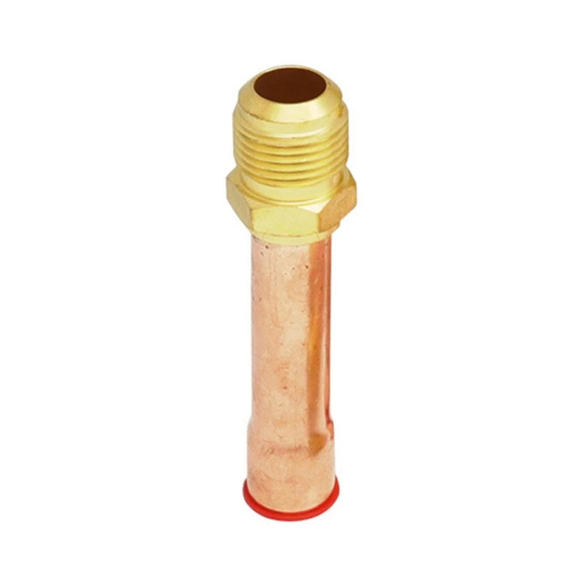 Description Picture 3 of item4Pieces 1/4" 3/8" 3/4" 5/8'' Flare Connector With Tube Brass Pipe For Air Conditioner Household Appliances
