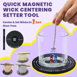 Nicole Quick Magnetic Candle Wick Centering Setter Tool & Wick Holder Candle Centering Device for Candle Making