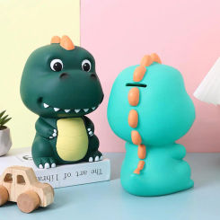 Dinosaur Piggy Money Boxes Large Capacity Save Money Storage Holder Multi Vinyl Money Saving Pot Children Cartoon Piggy Bank