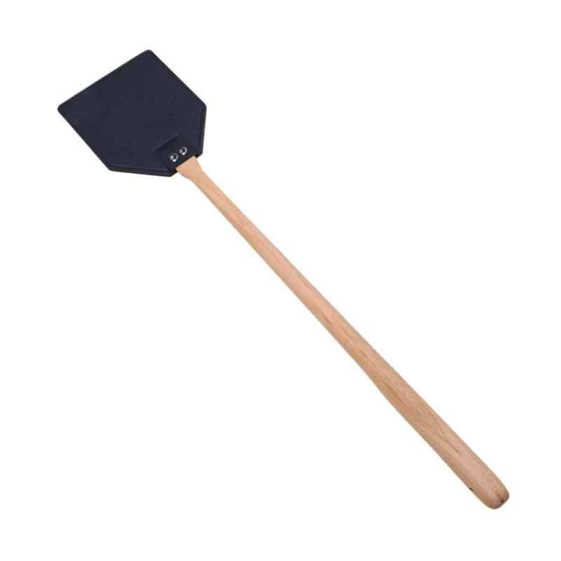 Description Picture 6 of itemManual PU Leather Fly Swatter Handheld Mosquito Swatter With Wooden Handle Durable Fly Swatters For Home Indoor Outdoor Garden