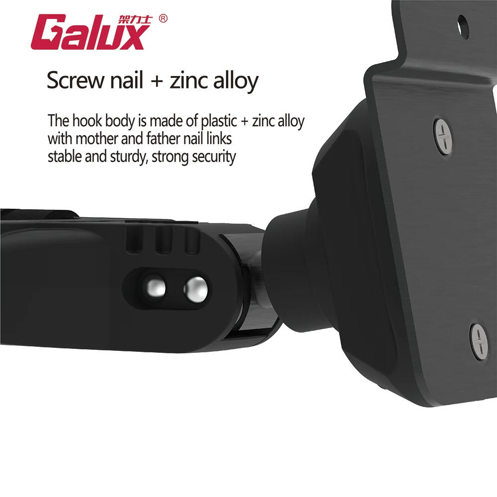 Description Picture 6 of itemGALUX GH-110M Guitar Holder Zinc Alloy Gravity Self-Locking Wall Mount Hook Electric Acoustic Guitars Parts & Accessories