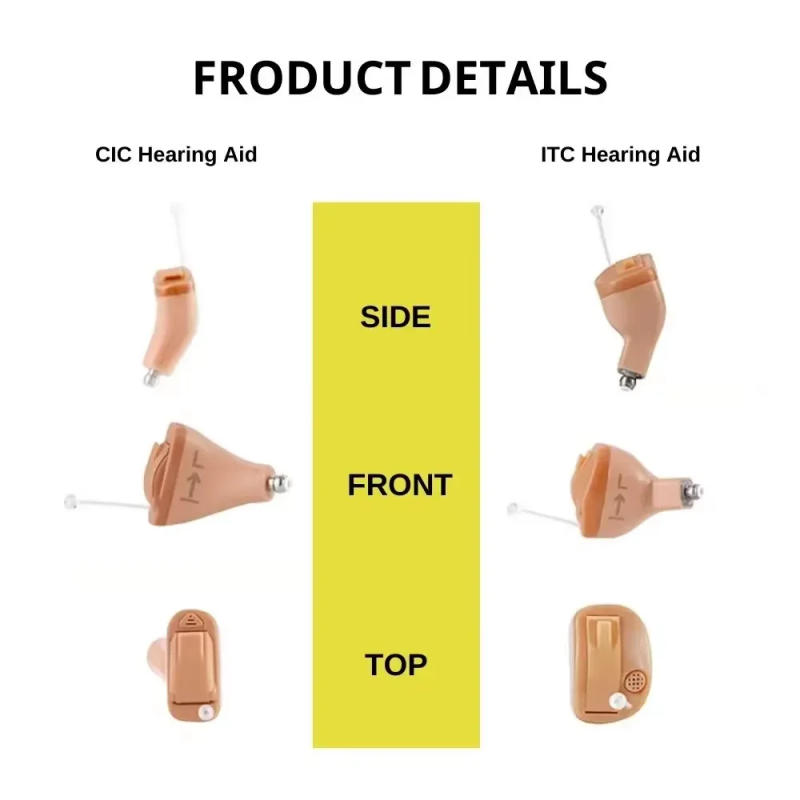 Description Picture 4 of itemRexton Inox Super Invisible Hearing Aids CIC Digital Ear Sound Amplifier App Adjustable For Mild to Moderate Deafness
