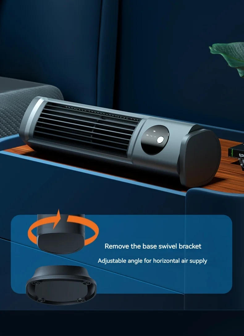 Description Picture 2 of itemBladeless Fan Desktop Tower Fan Portable Rechargeable Air Humidifier Circulation Fan Portable Air Conditioner Strong Wind fans