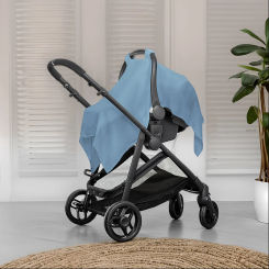 Soft Cotton Baby Yarn Basket Cover Gauze Stroller Sunshade Safety Seat Windproof Breathable Baby Gear for Comfort And Protection