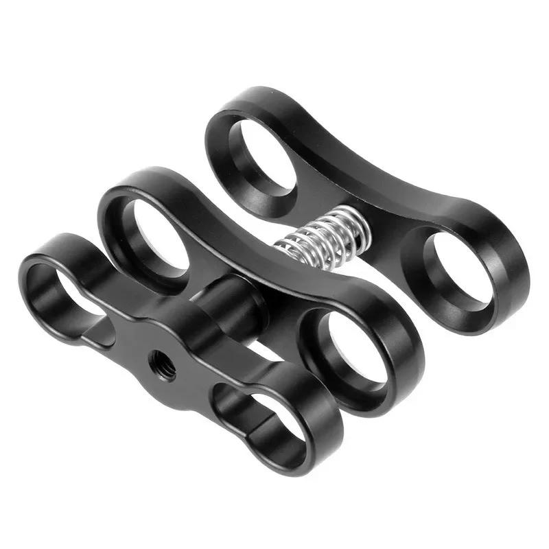 Description Picture 5 of itemBall Clamp Butterfly Clip For Double 1 inch Ball Mount Connector Underwater Diving Light Arm System For Camera Accessories