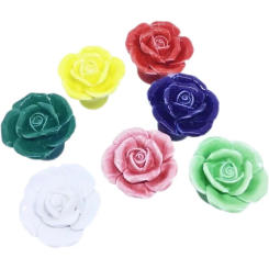 Ceramic handle rose hand-pulling ceramic hand-pulling European antique pastoral style drawer knobs door knob knurled handle