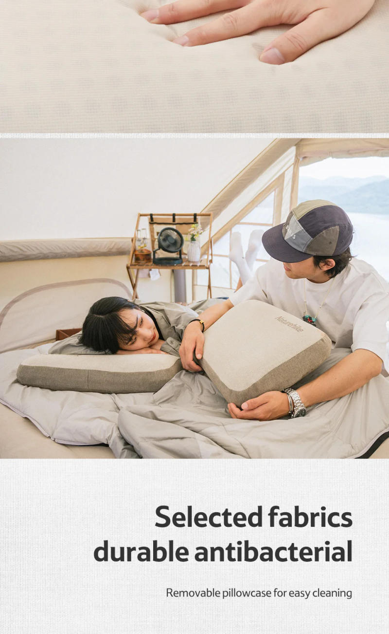 Description Picture 6 of itemNaturehike outdoor camping Antibacterial fabric foldable memory foam comfortable square pillow
