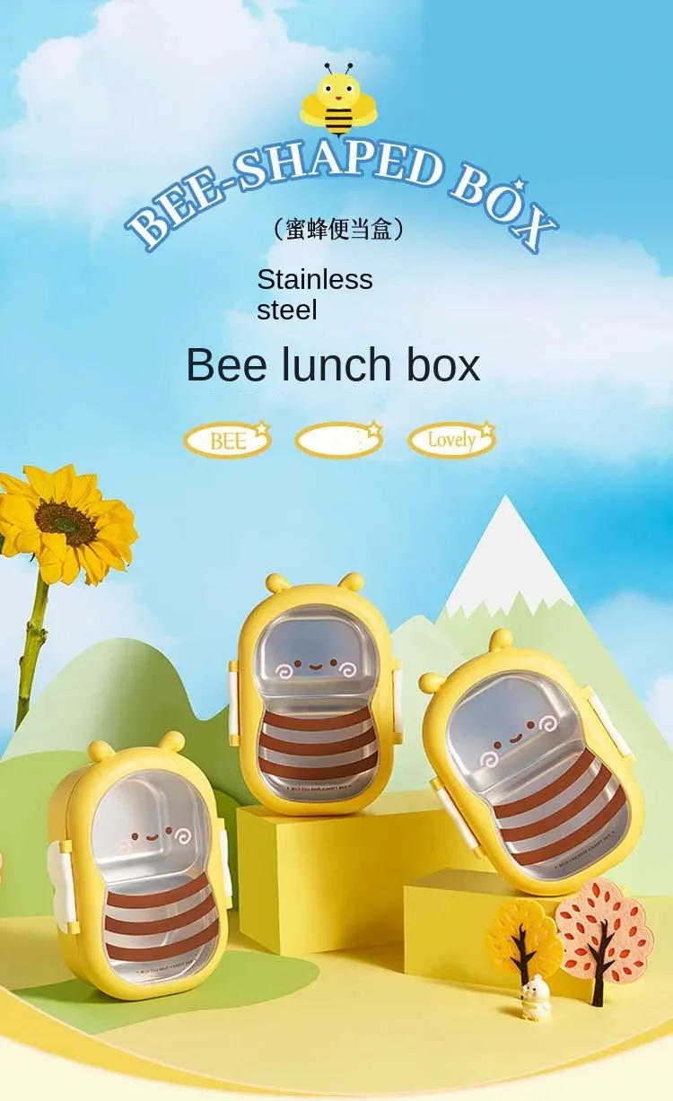 Description Picture 2 of itemOuting Tableware Portable Stainless Steel Lunch Box Baby Child Student Outdoor Camping Picnic Food Container Bento Box