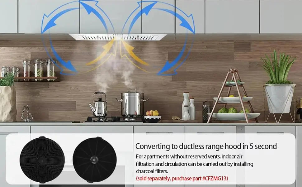 Description Picture 2 of itemRange Hood Charcoal Filter (CFZMG13) for Model Range Hoods ‎USGB1370, USGB1370TC, ZMS-0275, Set of 2