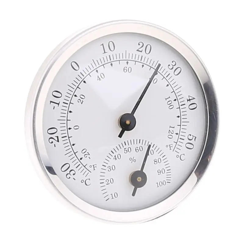 Description Picture 6 of item58mm Mini Indoor Outdoor Thermometer Hygrometer 2 in 1 Temperature Humidity Gauge Analog Hygrometer No Battery Required -30~50℃