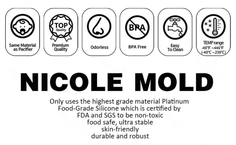 Description Picture 3 of itemNicole Column Pillar Candle Silicone Mold DIY Mystical Mischief Makers Candle Mould Halloween Decorations