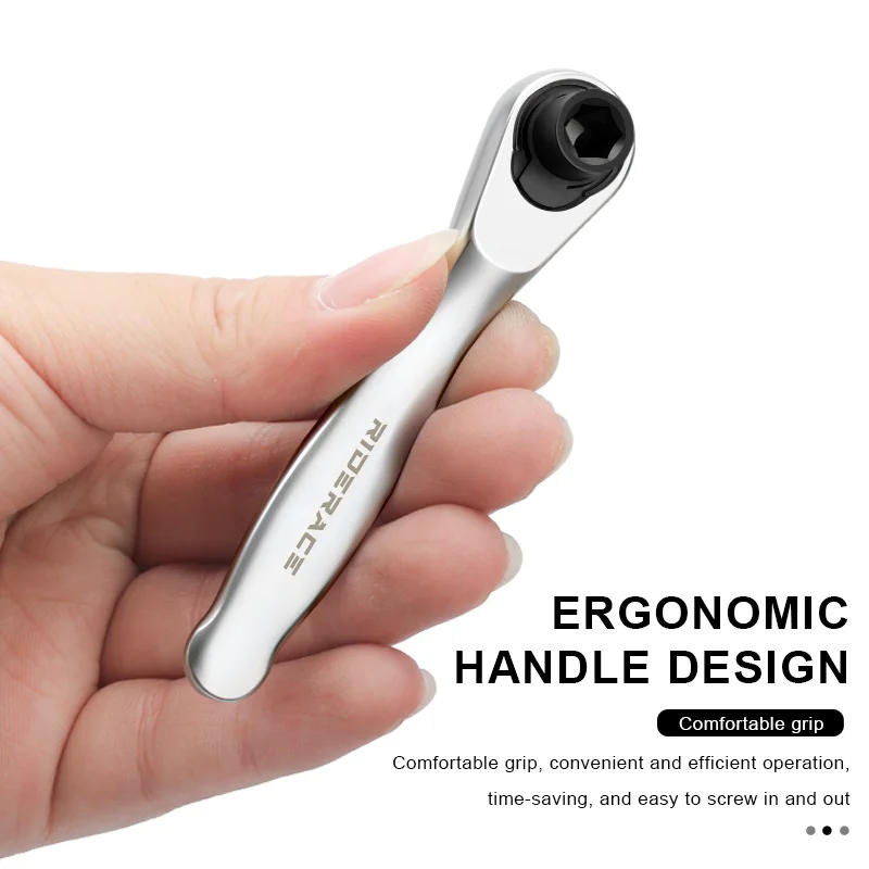 Description Picture 5 of itemRIDERACE Bike Allen Key Spanner Single-Ended Torque Ratchet Wrench Spanner 1/4 Inch Screwdriver Set Bicycle Hand Repair Tools