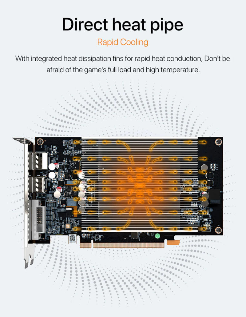 Description Picture 4 of itemMLLSE AMD RX 550 4GB Graphics Card GDDR5 128Bit DVI HDMI DP PCI-E 3.0 Radeon GPU Rx 550 Gaming Video Card Placa De Video