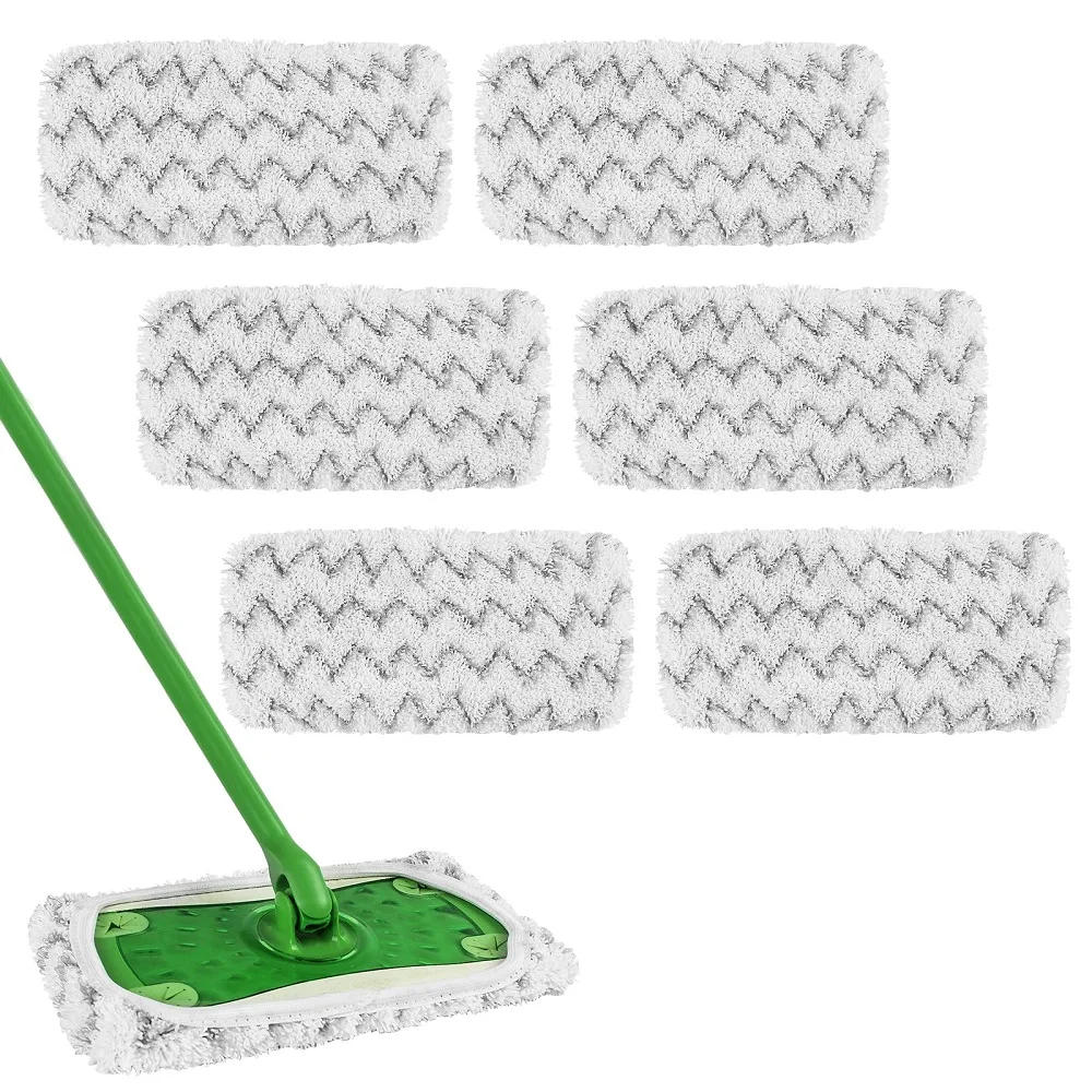Description Picture 5 of itemReusable Microfiber Mop Pads for Swiffer Sweeper, Mop Cloths, Wet Dry Refills, Household Cleaning Tools, 2 Pcs, 4 Pcs