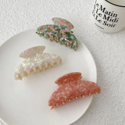 Sweet Simple Girls Flower Hair Clip French Korean Style Headwear Acetate Hair Clip Female Hair Accessories Plastic Hair Claw