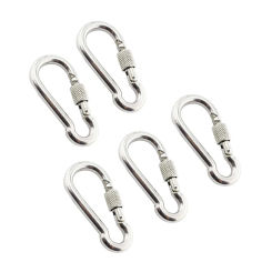AISI 304 Stainless Steel Spring Snap Carabiner Quick Link Lock Hook With Screw Nut M5 M6 M7 M8