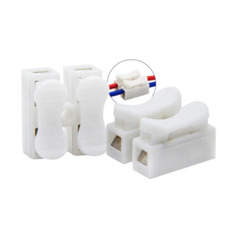 Description Picture 5 of item10Pcs CH-1 CH-2 CH-3 Spring Wire Quick Connector 2P 3P Electrical Crimp Terminals Block Splice Cable Clamp Easy Fit Led Strip