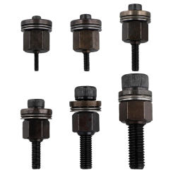 6Pcs Hand Rivet Tool Steel Head Set Manual Riveter Replace Tip Nut M3/M4/M5/M6/M8/M10 Mandrel Head For Rivet Nut Tool