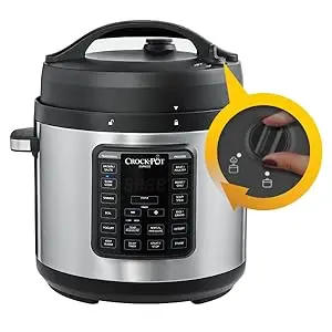 Description Picture 3 of item8-Quart Multi-Use XL Express Crock Programmable Slow Cooker and Pressure Cooker with Manual Pressure, Boil & Simmer, B