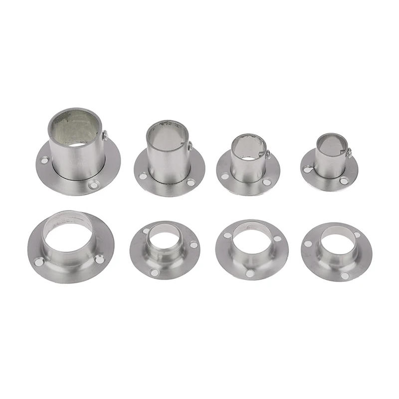 Description Picture 2 of itemStainless Steel Flange For Wardrobe Curtain Rod Holder Round Tube Holder Bracket Furniture Fittings Towel Tube Holder
