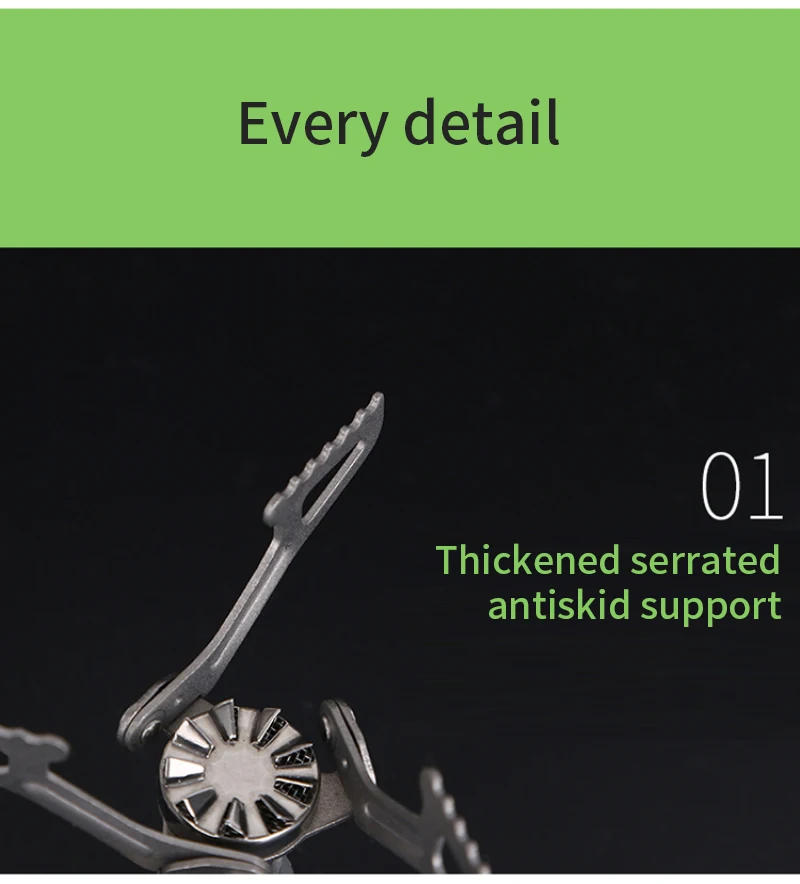 Description Picture 3 of itemBRS Outdoor Gas Stove Camping Gas Burner Portable Mini Titanium Stove Survival Furnace Pocket Picnic Gas Cooker Brs-3000t