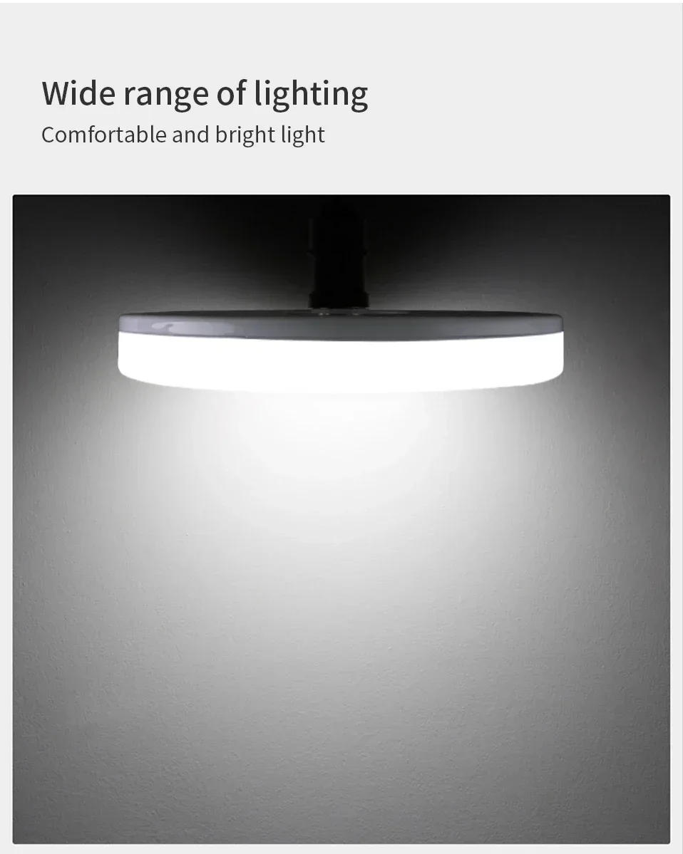Description Picture 4 of item28W/40W/60W LED Bulb E27 85-265V LED Lamp Indoor Lighting Super Bright UFO Light Bulb For Home Office Garage Warehouse Lighting