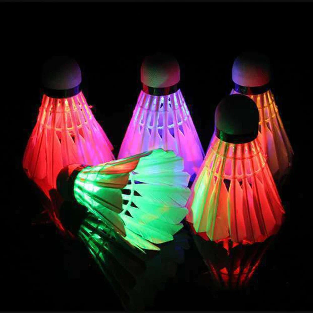 Description Picture 3 of item4Pcs Lighting Badminton Dark Night Colorful LED Lighting Sport Badminton Light Spot Shuttle cock Accessories shuttlecock