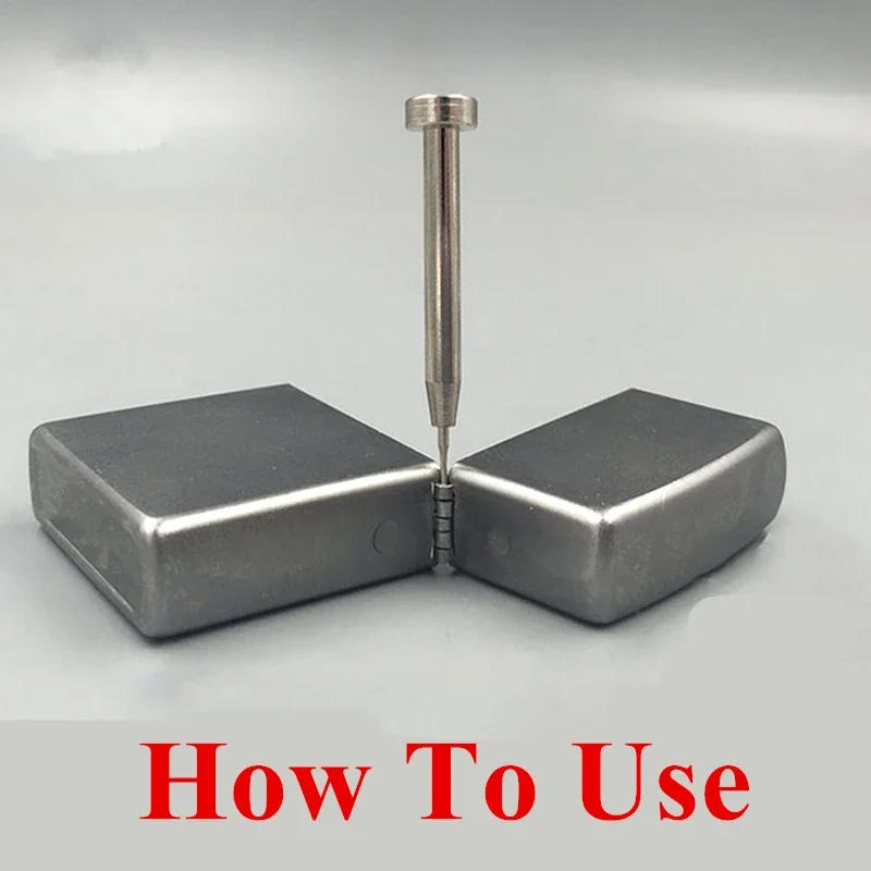 Description Picture 4 of itemCopper Hinge Pins & Stainless Steel Disassemble Punch For Zippo Kerosene Oil Lighter Shell Case Link Pin Replace Repair Tool Set