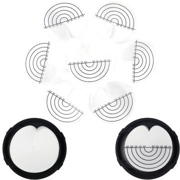 50pcs Hair Connecting Heat Protection Sheet Round PVC Hair Extension Heat Protection Disk with Scale Translucent Home Salon