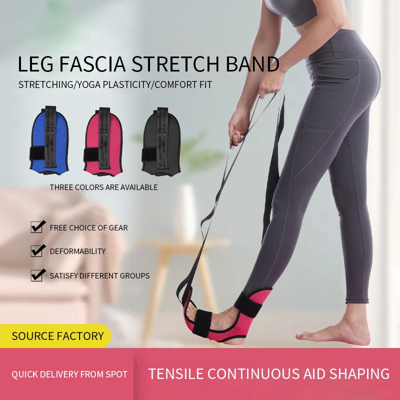 Description Picture 5 of itemYoga Stretch Band Leg Yoga Flexibility Leg Strap Yoga Tension Belt Training Fascia Stretcher Strap Ballet Gymnastics Trainer