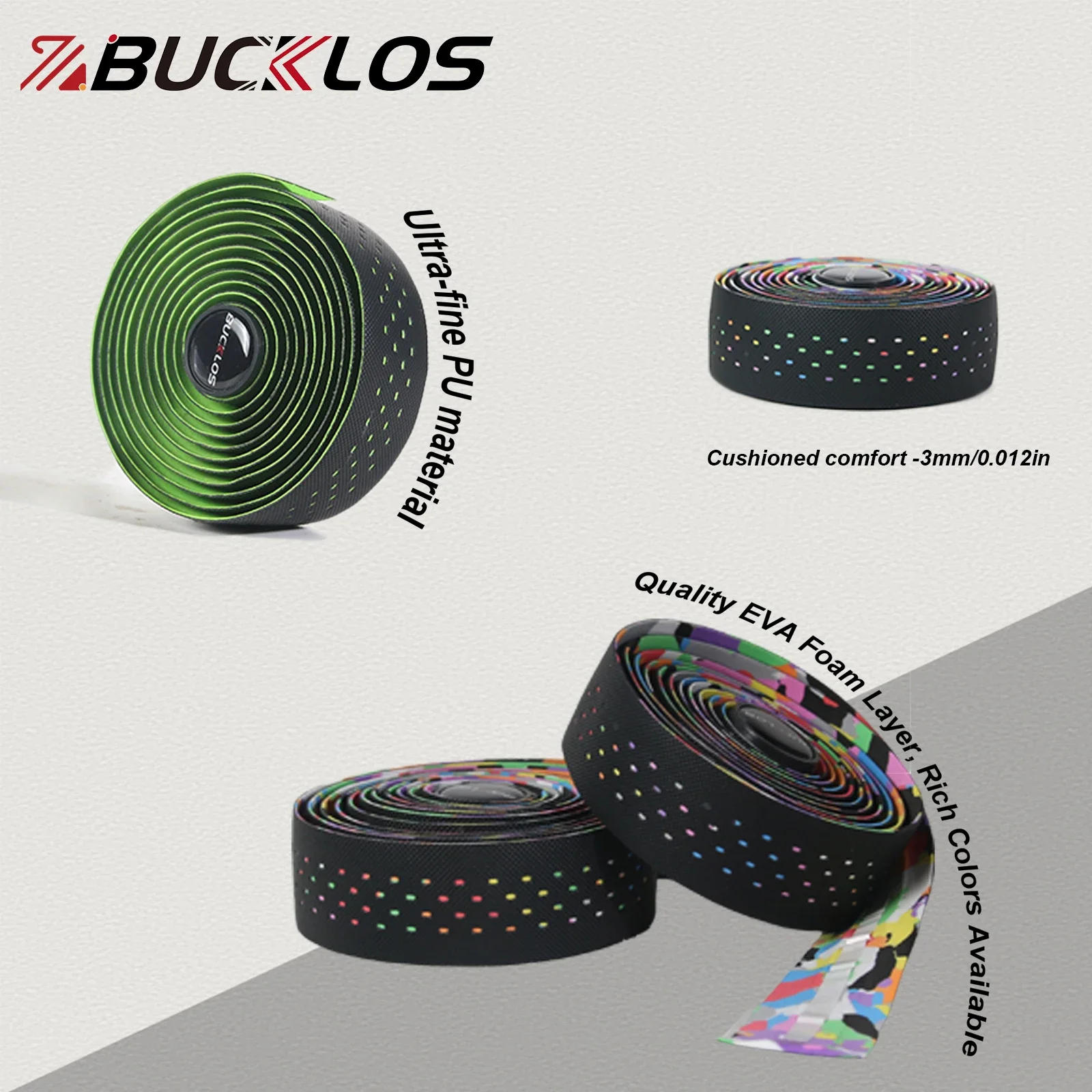 Description Picture 5 of itemBUCKLOS Professional Gravel Bike Handlebar Tape Shockproof Comfort Road Bicycle Bar Tape Bike Handle Bar Belt Cycling Parts