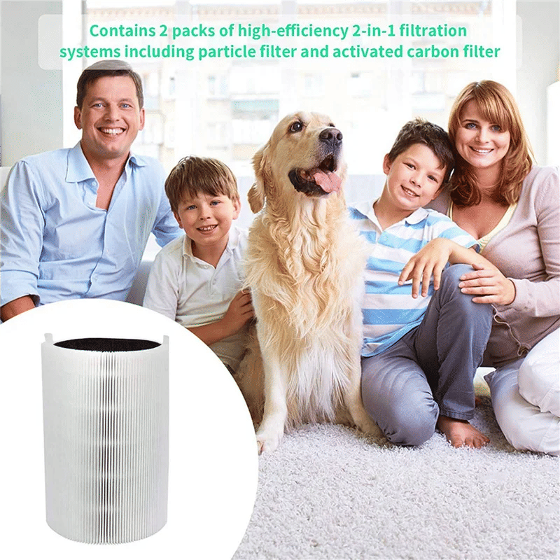 Description Picture 4 of itemB64B-4 Pcs Replacement Filter For Blueair Blue Pure 411,411+ & Mini Air Purifier,HEPA & Activated Carbon Composite Filter