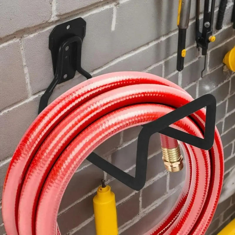 Description Picture 6 of itemHeavy Duty Garden Hose Holder Iron Rust-proof Water Hose Storage Rack Durable Strong Load Bearing Metal Garage Wall Hooks