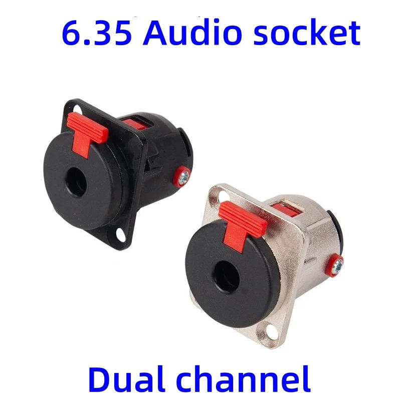 Description Picture 2 of item6.35mm Audio Socket 6.35 Dual Channel Audio Socket NJ3FPP6C Large three Core Panel soldered headphone audio socket