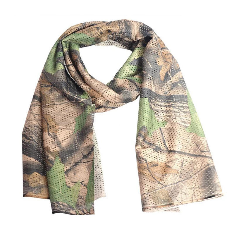 Description Picture 6 of itemCamouflage Mesh Scarf Outdoor Jungle Muffler Breathable Headband Tactical Outdoor Climbing Sport Accessories Hot Scraf New Camo