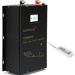 10000W Split-phase Pure Sine Wave Solar Power Inverter Battery 24V/36/48V/96 DC to 110/220V,120/240V AC Converter Remote Control