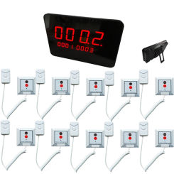433.92mhz Nurse Calling Bell System Wireless Hospital Call Patient Pager Calling Button Pull Cord for Elderly Nurse Station