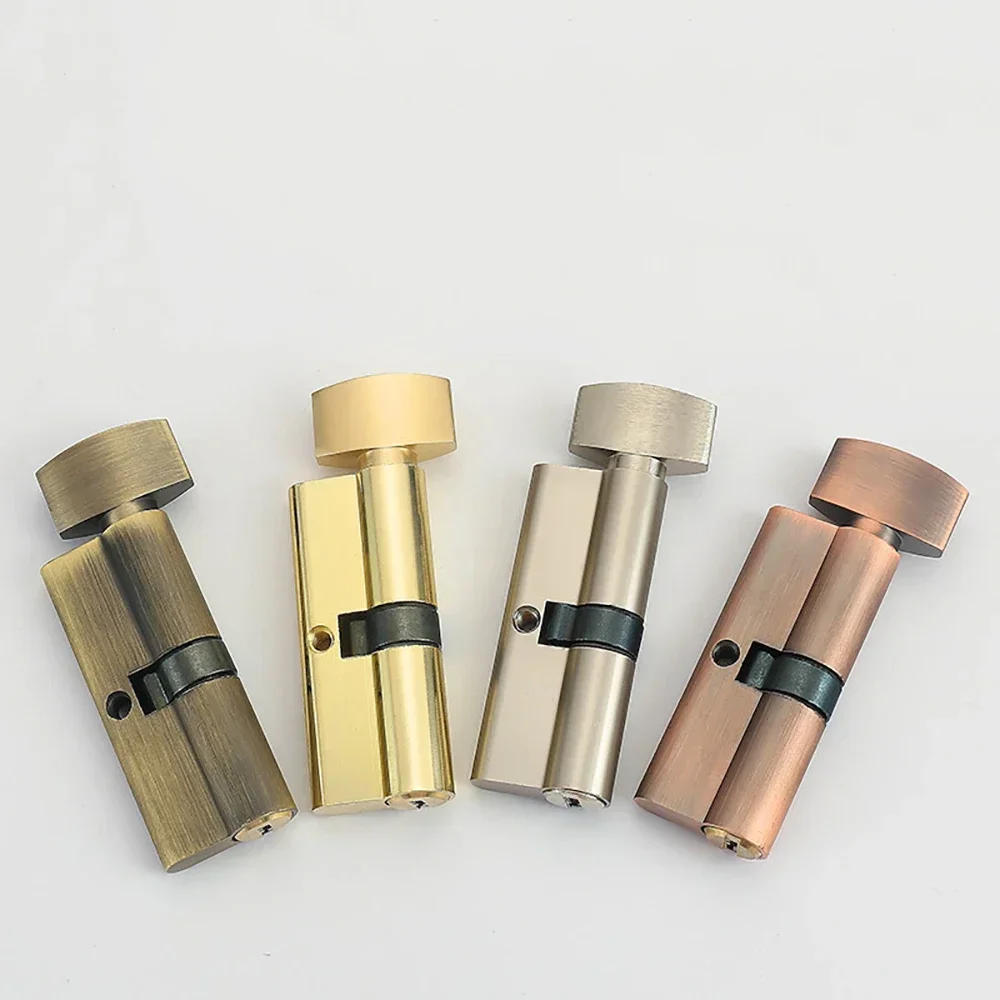 Description Picture 4 of item1 Sets Door Cylinder Lock Biased 70mm 3 Keys Anti-Theft Entrance Brass AB Door Lock Home Security Interior Bedroom Lock Cylinder