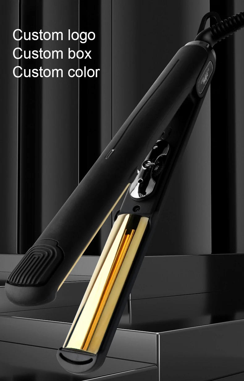 Description Picture 2 of itemCustom OEM Max Hair Irons Super Wide Titanium Plate Flat Iron Professional Wholesale Hair Straightener